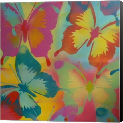Framed Butterflies Print