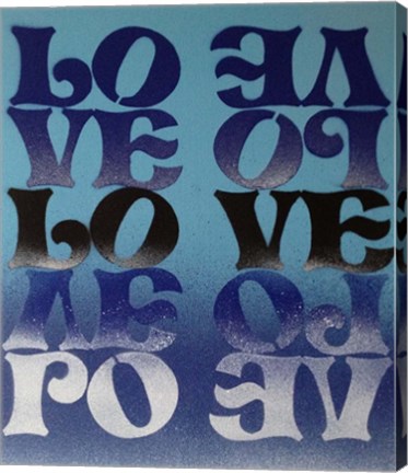 Framed Love Love Love Print