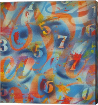 Framed Numbers Print