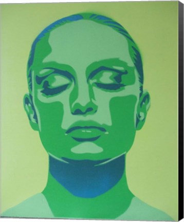 Framed Skin Deep Green Print