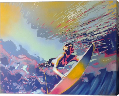 Framed Surfing Print