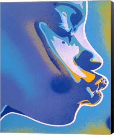 Framed Blue Kiss Print