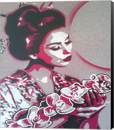 Framed Marble Geisha Print