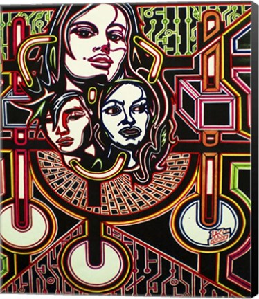 Framed Three Heads Print