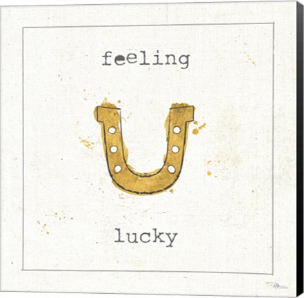 Framed Lil Memos Feeling Lucky Print