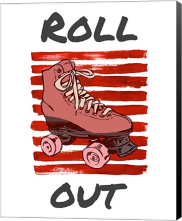 Framed Roller Derby Roll Out Print