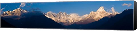 Framed Mt Everest, Ama Dablam, Khumbu, Himalayas, Nepal Print