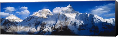 Framed Everest &amp; Nuptse Sagamartha National Park Nepal Print