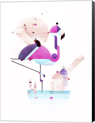 Framed Placido Flamingo Print