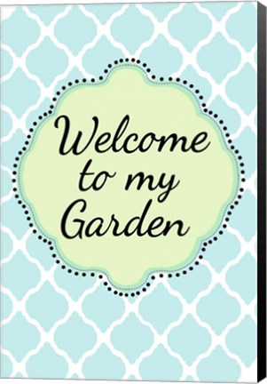 Framed Garden Welcome 1 Print