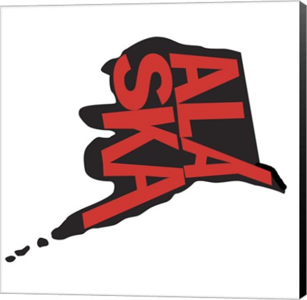 Framed Alaska Letters Print