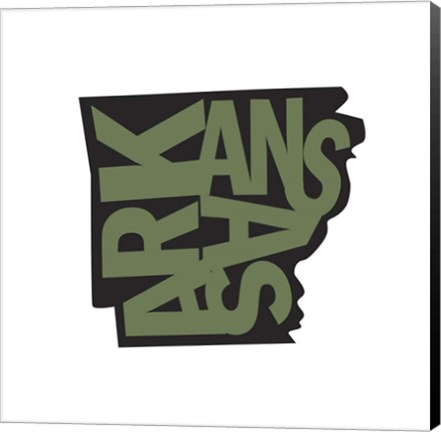 Framed Arkansas Letters Print