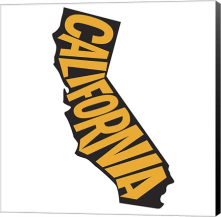 Framed California Letters Print