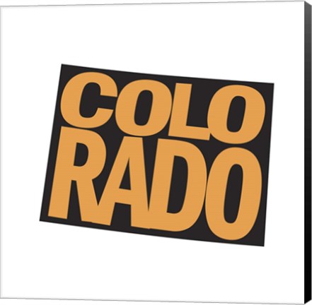 Framed Colorado Letters Print