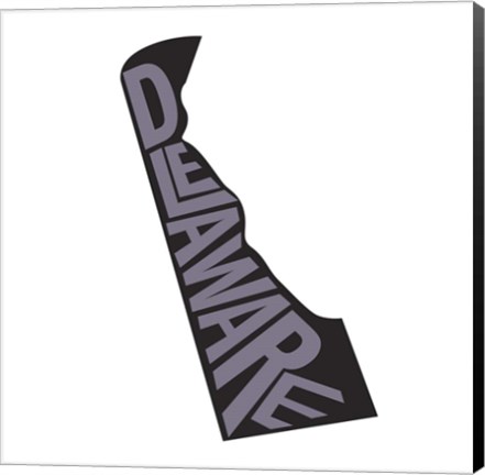 Framed Delaware Letters Print