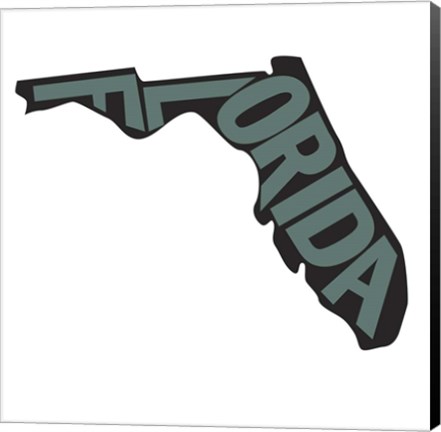 Framed Florida Letters Print