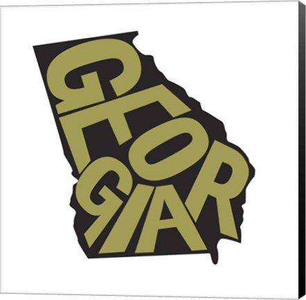 Framed Georgia Letters Print