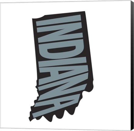 Framed Indiana Letters Print