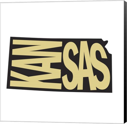 Framed Kansas Letters Print