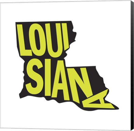 Framed Louisiana Letters Print