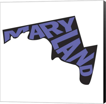 Framed Maryland Letters Print