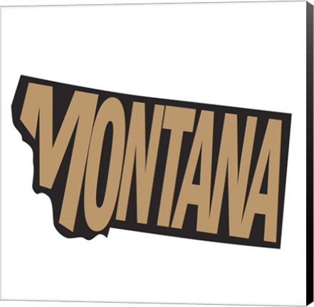 Framed Montana Letters Print