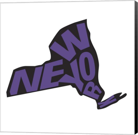 Framed New York Letters Print