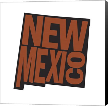 Framed New Mexico Letters Print