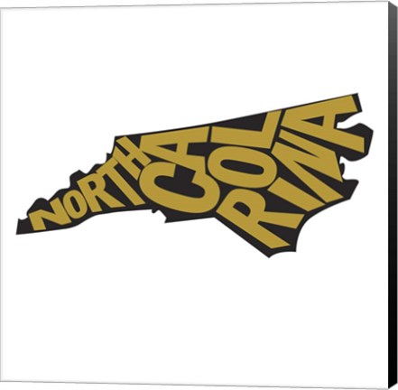 Framed North Carolina Letters Print