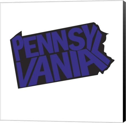 Framed Pennsylvania Letters Print