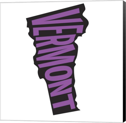 Framed Vermont Letters Print