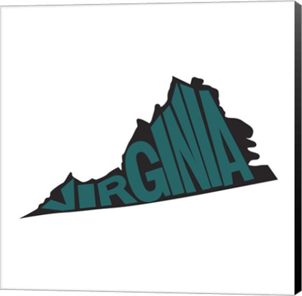 Framed Virginia Letters Print