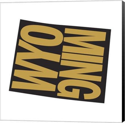 Framed Wyoming Letters Print