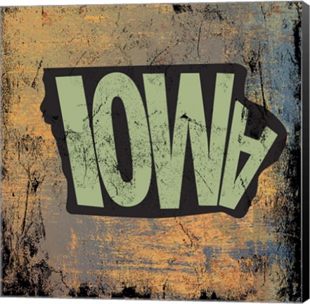 Framed Iowa Print