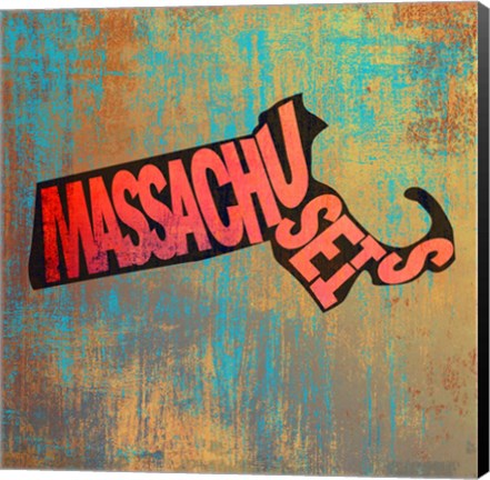 Framed Massachusetts Print