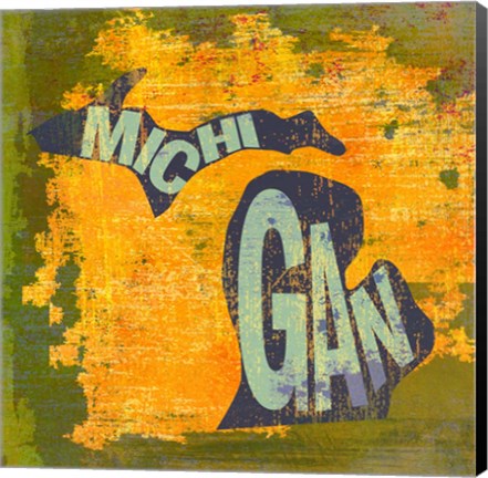 Framed Michigan Print