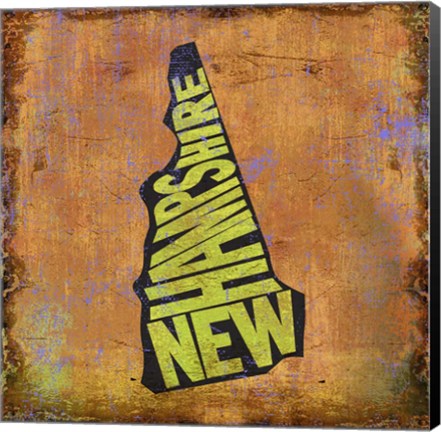 Framed New Hampshire Print