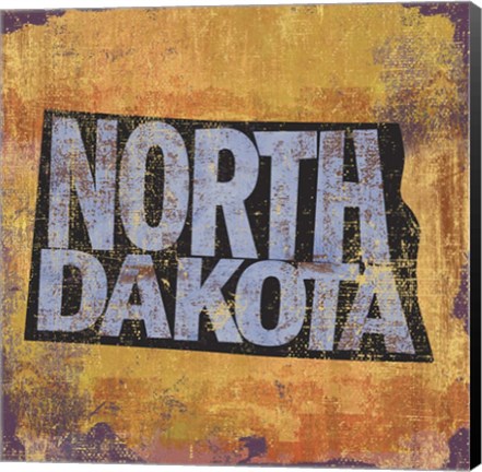 Framed North Dakota Print