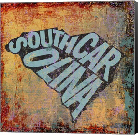 Framed South Carolina Print