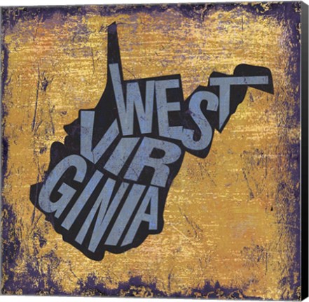 Framed West Virgina Print