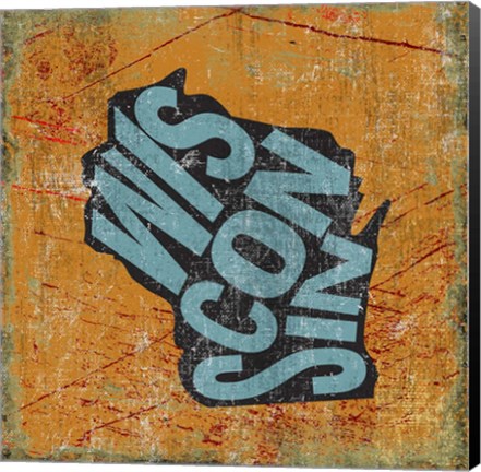 Framed Wisconsin Print