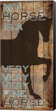 Framed Fine Horse Print