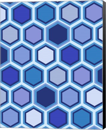Framed Cool Blue 3 Print
