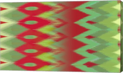 Framed Christmas Blast Ikat II Print