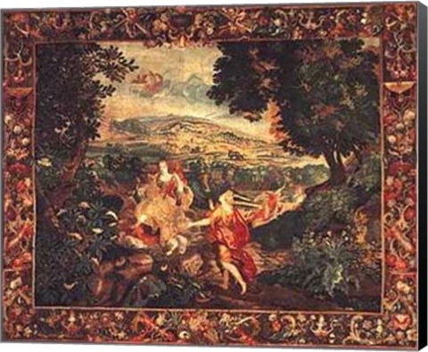 Framed Flemish Tapestry Print