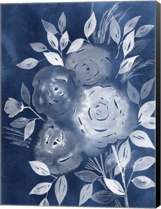 Framed Cyanotype Roses II Print