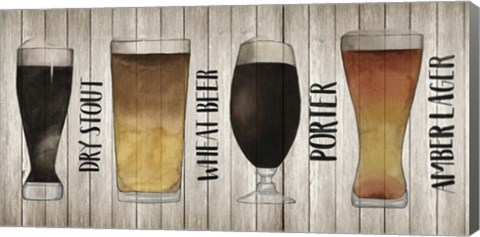 Framed Beer Chart II Print