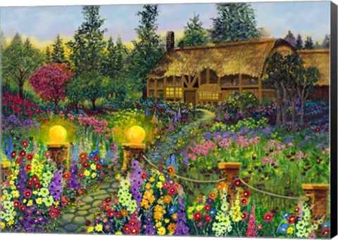 Framed Country Cottage Print