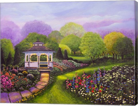 Framed Gazebo Park Print