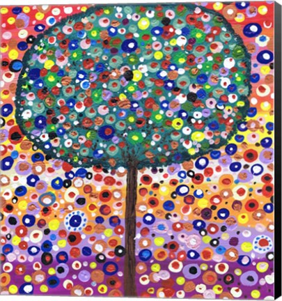 Framed Colour Tree Print